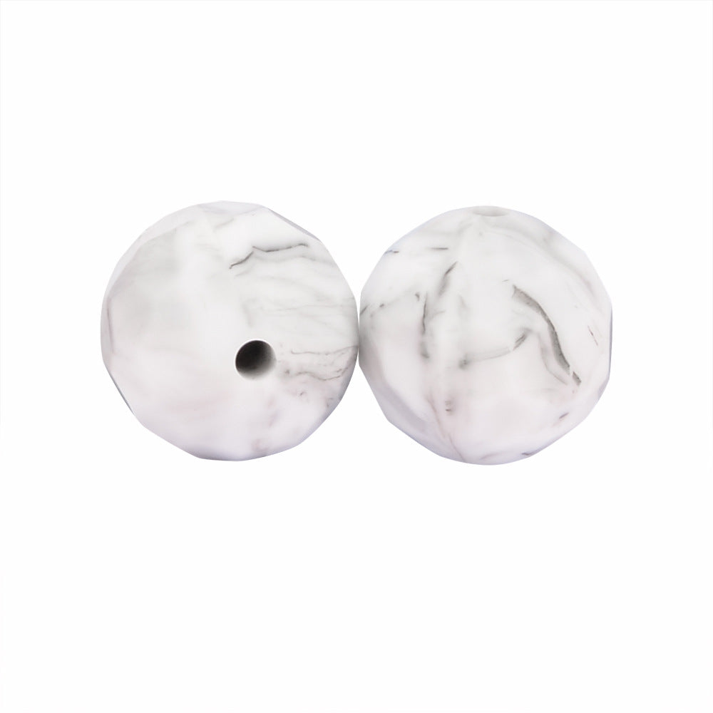 Venta al por mayor, 12/15MM, 100 Uds., cuentas redondas de silicona hechas a mano para niños DIY Macaron